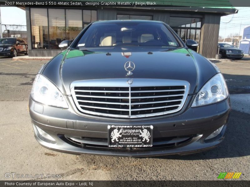 designo Graphite Metallic / Beige/Black 2007 Mercedes-Benz S 550 4Matic Sedan