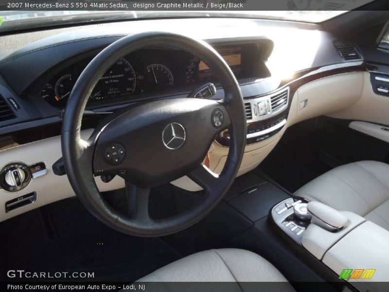 designo Graphite Metallic / Beige/Black 2007 Mercedes-Benz S 550 4Matic Sedan