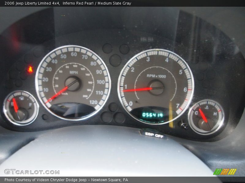 Inferno Red Pearl / Medium Slate Gray 2006 Jeep Liberty Limited 4x4