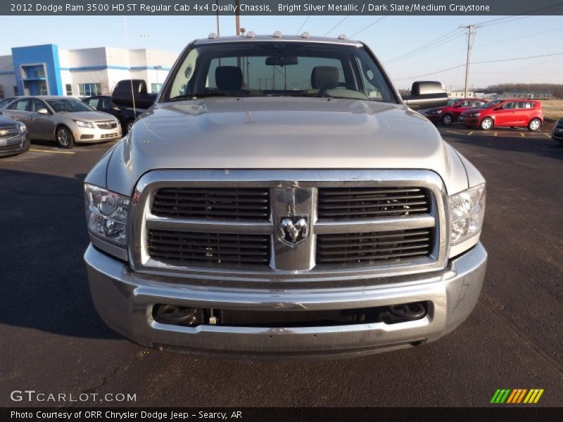 Bright Silver Metallic / Dark Slate/Medium Graystone 2012 Dodge Ram 3500 HD ST Regular Cab 4x4 Dually Chassis