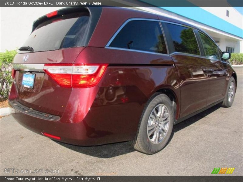 Dark Cherry Pearl / Beige 2013 Honda Odyssey EX-L