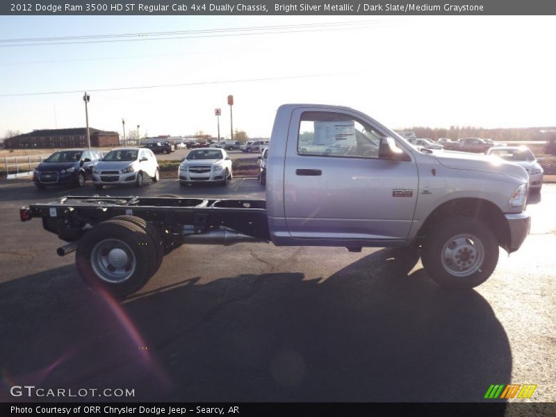 Bright Silver Metallic / Dark Slate/Medium Graystone 2012 Dodge Ram 3500 HD ST Regular Cab 4x4 Dually Chassis