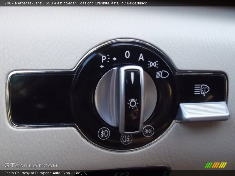 designo Graphite Metallic / Beige/Black 2007 Mercedes-Benz S 550 4Matic Sedan