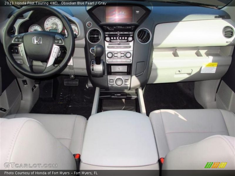 Obsidian Blue Pearl / Gray 2013 Honda Pilot Touring 4WD
