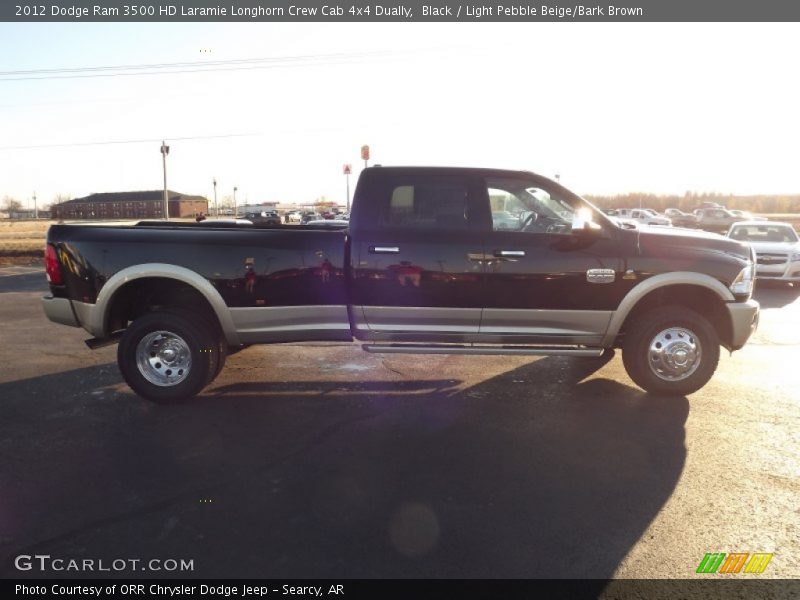 Black / Light Pebble Beige/Bark Brown 2012 Dodge Ram 3500 HD Laramie Longhorn Crew Cab 4x4 Dually