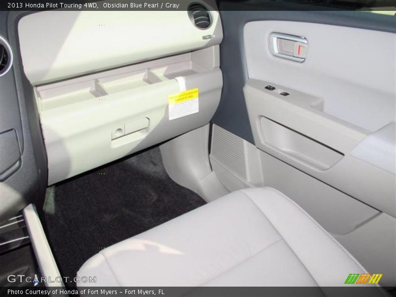 Obsidian Blue Pearl / Gray 2013 Honda Pilot Touring 4WD