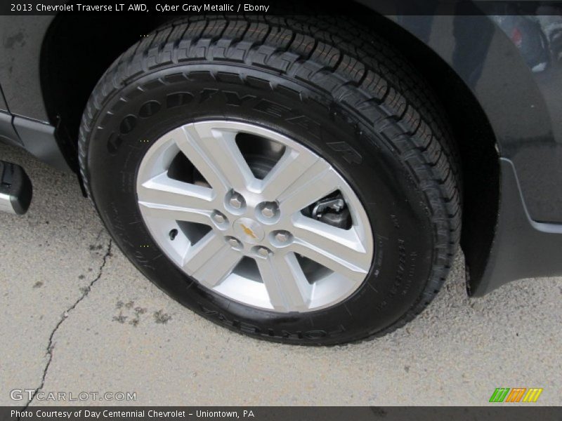 Cyber Gray Metallic / Ebony 2013 Chevrolet Traverse LT AWD