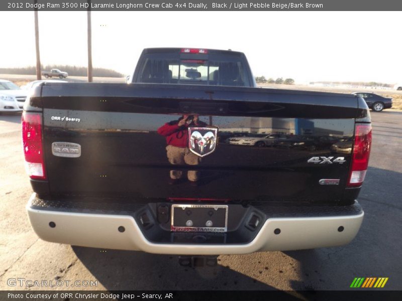 Black / Light Pebble Beige/Bark Brown 2012 Dodge Ram 3500 HD Laramie Longhorn Crew Cab 4x4 Dually