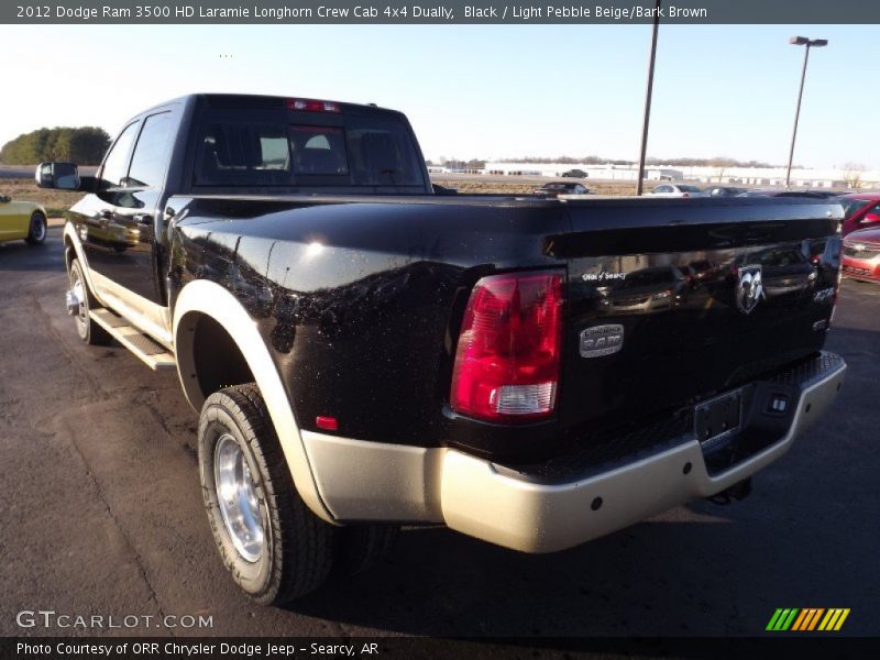 Black / Light Pebble Beige/Bark Brown 2012 Dodge Ram 3500 HD Laramie Longhorn Crew Cab 4x4 Dually