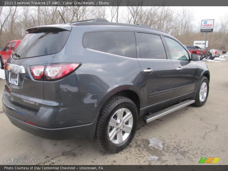 Cyber Gray Metallic / Ebony 2013 Chevrolet Traverse LT AWD