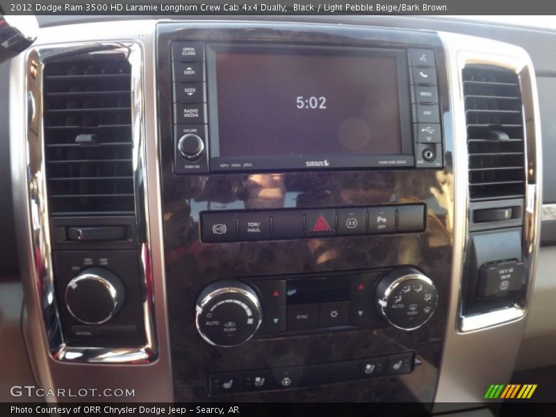 Black / Light Pebble Beige/Bark Brown 2012 Dodge Ram 3500 HD Laramie Longhorn Crew Cab 4x4 Dually