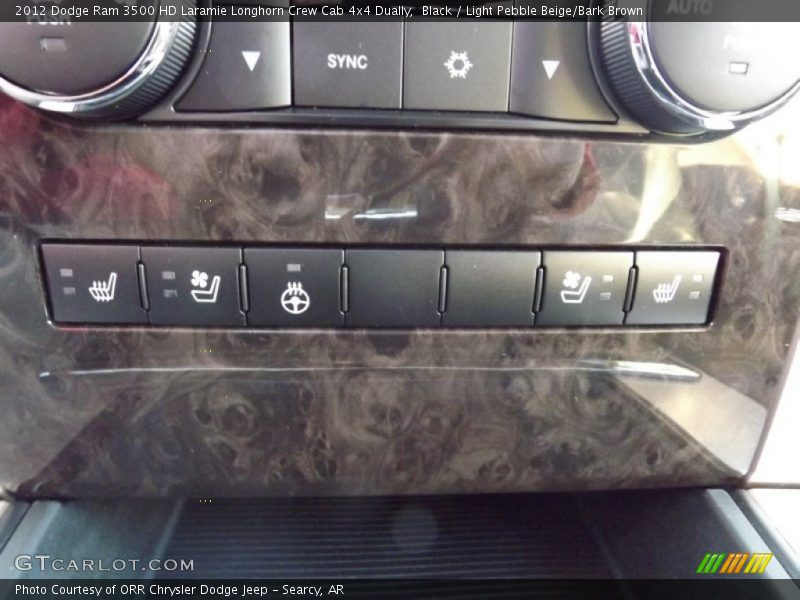 Black / Light Pebble Beige/Bark Brown 2012 Dodge Ram 3500 HD Laramie Longhorn Crew Cab 4x4 Dually