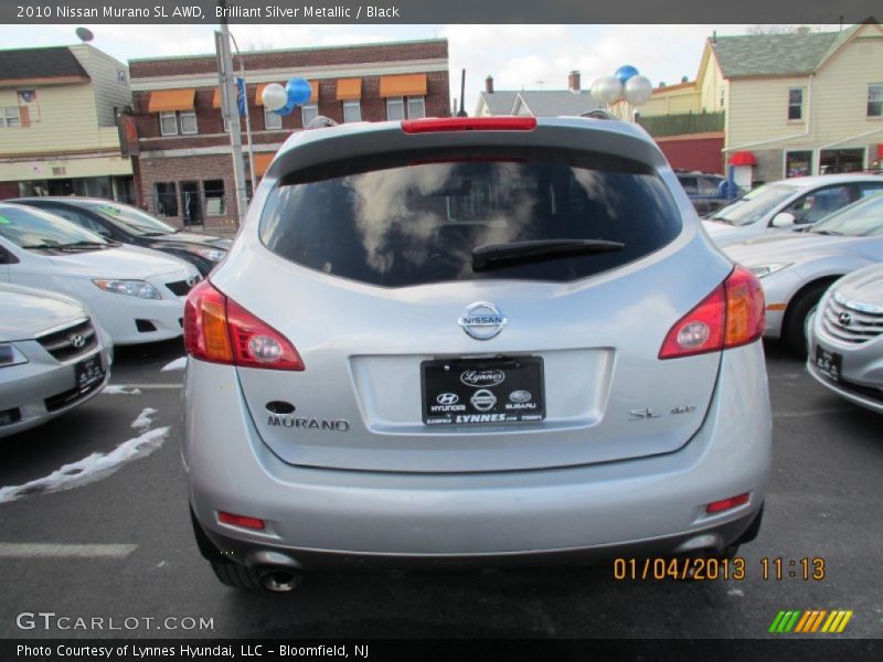 Brilliant Silver Metallic / Black 2010 Nissan Murano SL AWD