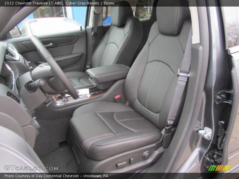 Cyber Gray Metallic / Ebony 2013 Chevrolet Traverse LT AWD