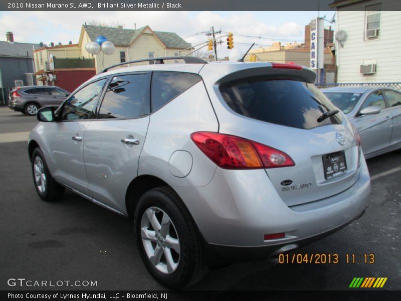 Brilliant Silver Metallic / Black 2010 Nissan Murano SL AWD
