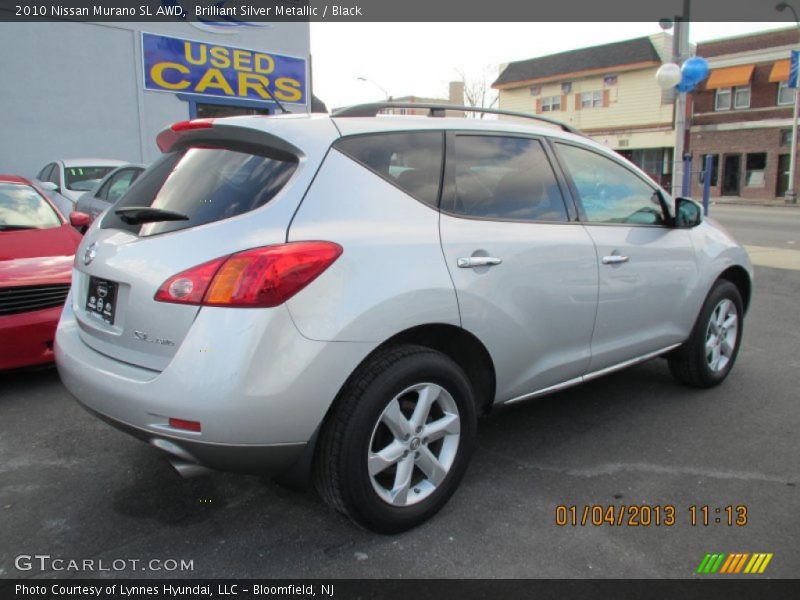 Brilliant Silver Metallic / Black 2010 Nissan Murano SL AWD