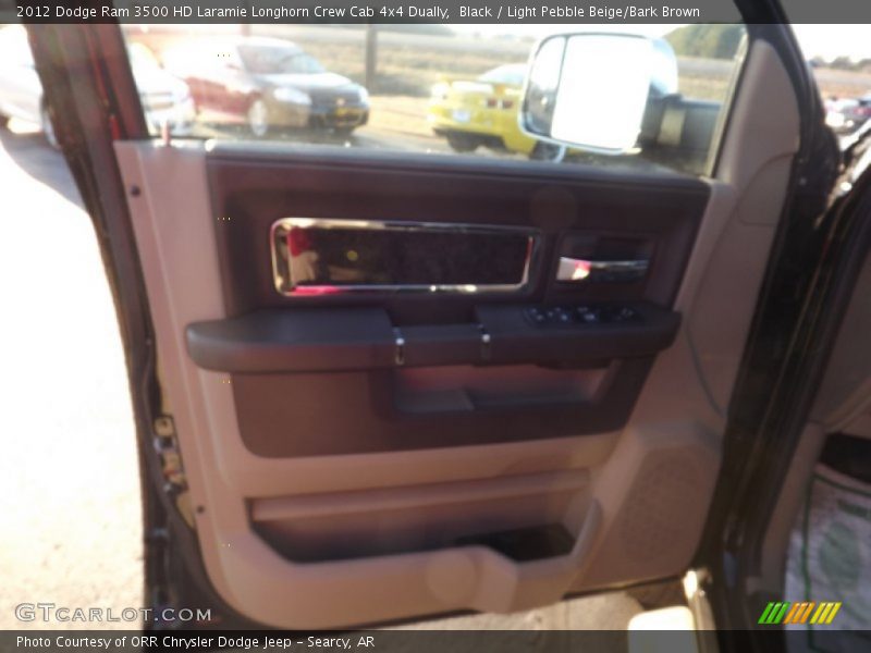 Black / Light Pebble Beige/Bark Brown 2012 Dodge Ram 3500 HD Laramie Longhorn Crew Cab 4x4 Dually