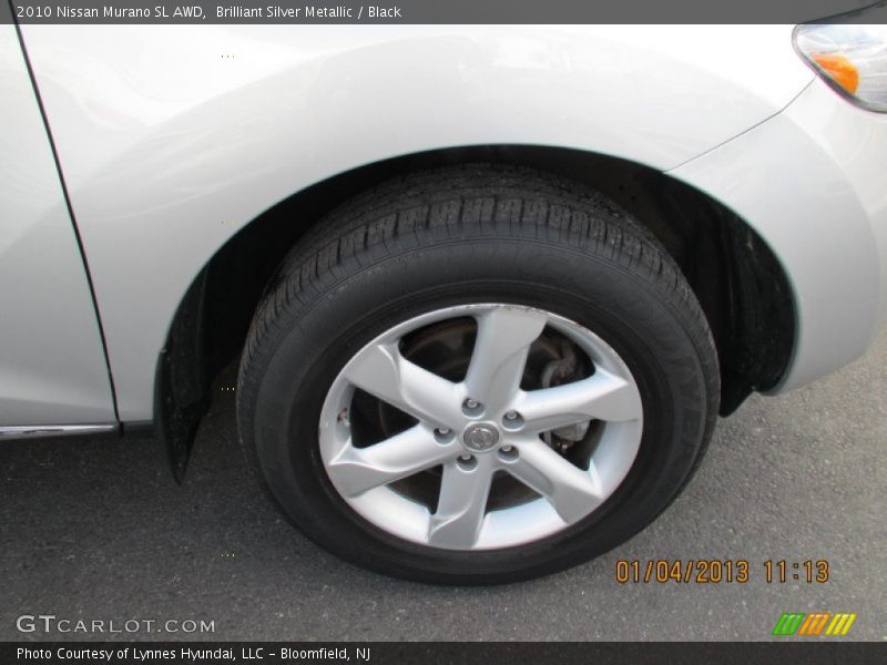 Brilliant Silver Metallic / Black 2010 Nissan Murano SL AWD