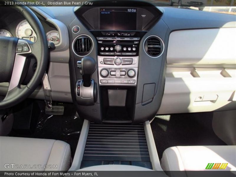 Obsidian Blue Pearl / Gray 2013 Honda Pilot EX-L