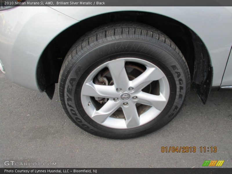 Brilliant Silver Metallic / Black 2010 Nissan Murano SL AWD