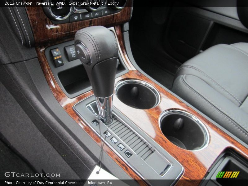 Cyber Gray Metallic / Ebony 2013 Chevrolet Traverse LT AWD