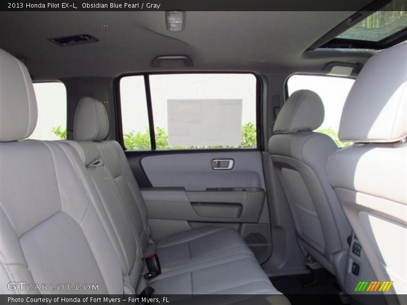 Obsidian Blue Pearl / Gray 2013 Honda Pilot EX-L