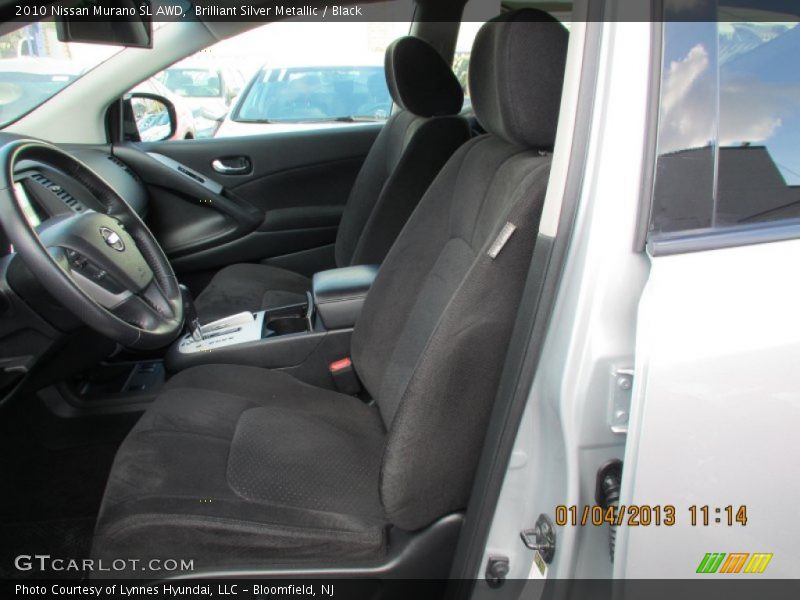 Brilliant Silver Metallic / Black 2010 Nissan Murano SL AWD