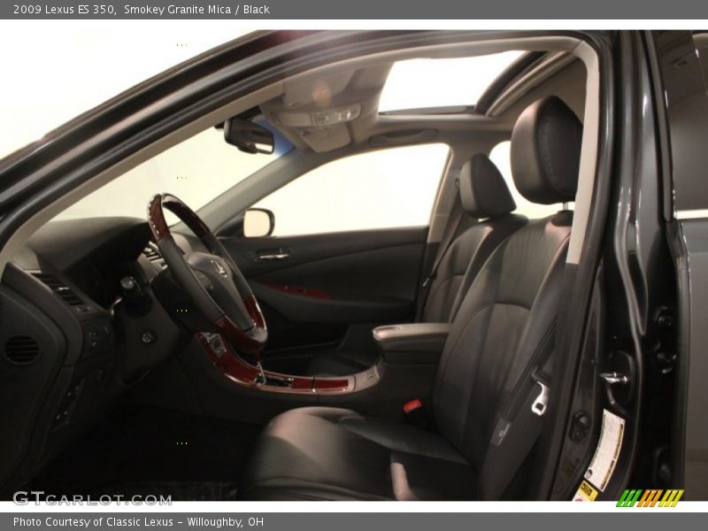Smokey Granite Mica / Black 2009 Lexus ES 350