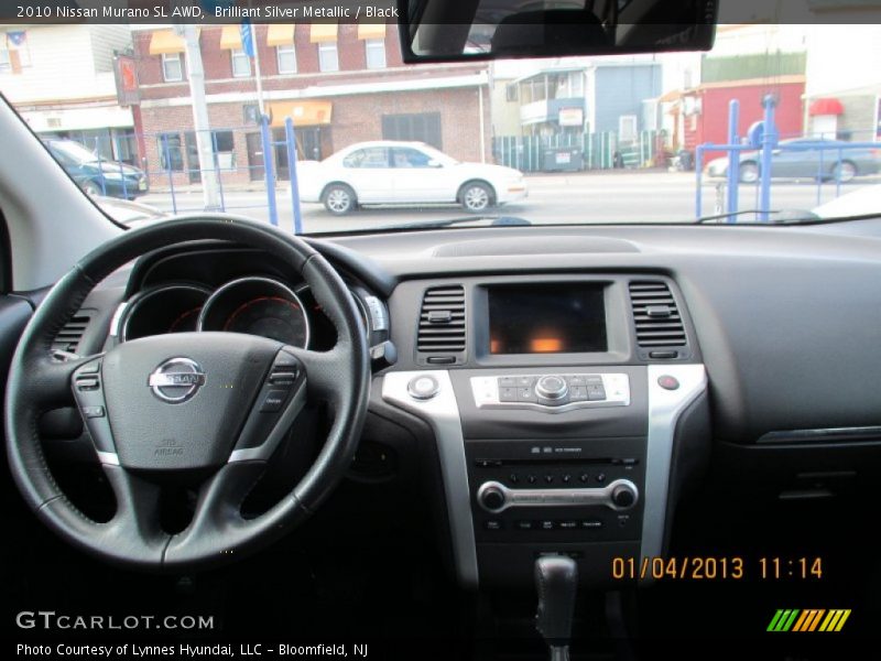 Brilliant Silver Metallic / Black 2010 Nissan Murano SL AWD