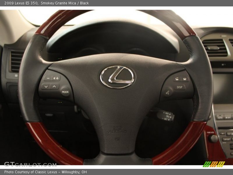 Smokey Granite Mica / Black 2009 Lexus ES 350