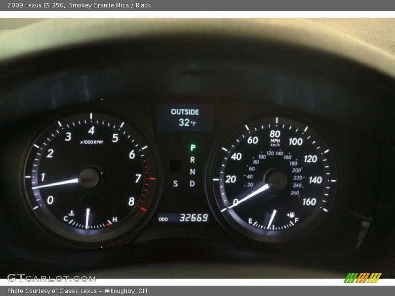 Smokey Granite Mica / Black 2009 Lexus ES 350