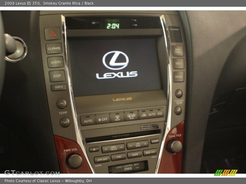 Smokey Granite Mica / Black 2009 Lexus ES 350