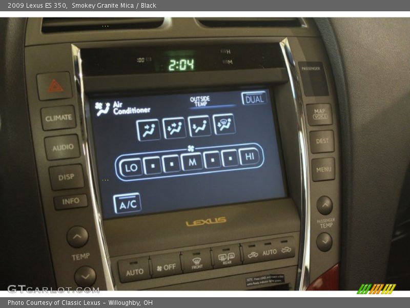 Smokey Granite Mica / Black 2009 Lexus ES 350