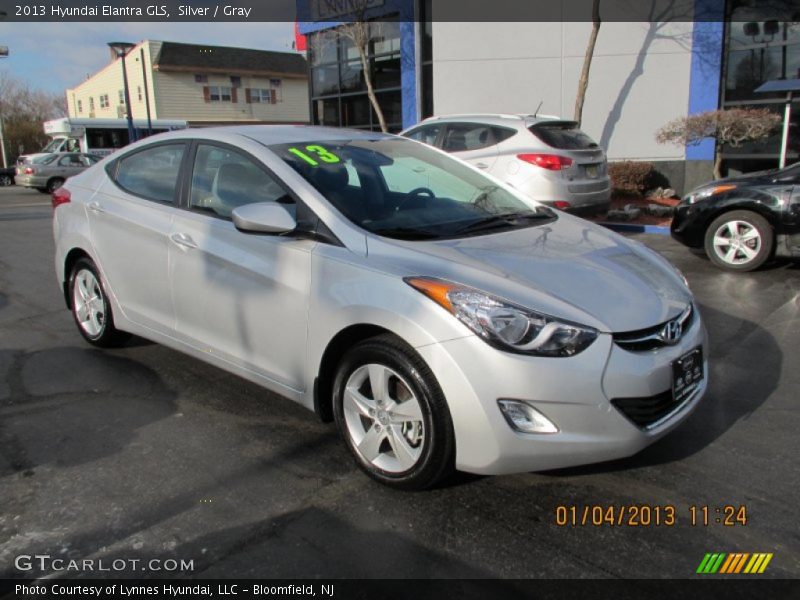 Silver / Gray 2013 Hyundai Elantra GLS