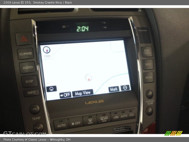 Smokey Granite Mica / Black 2009 Lexus ES 350