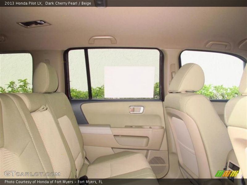 Dark Cherry Pearl / Beige 2013 Honda Pilot LX