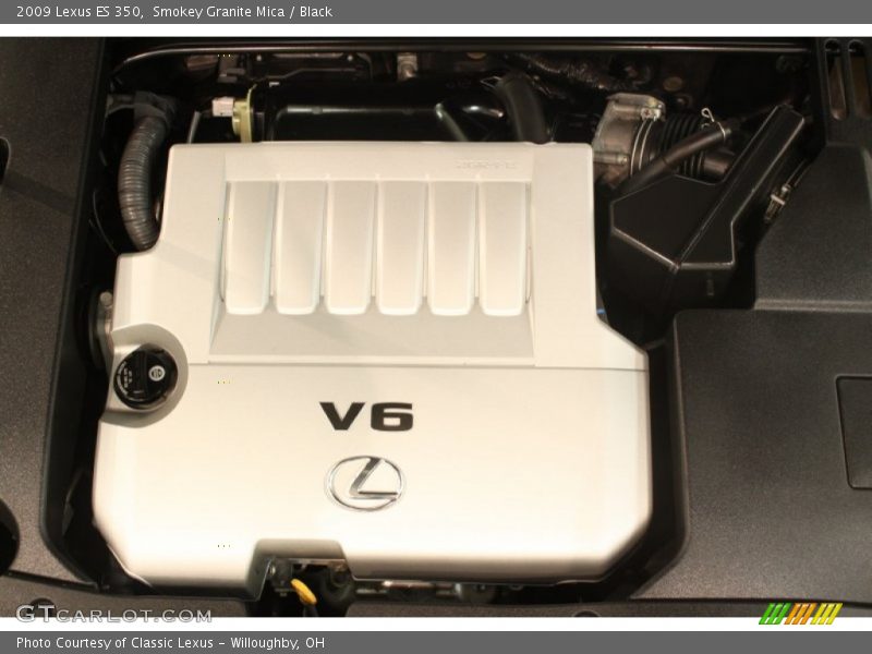 Smokey Granite Mica / Black 2009 Lexus ES 350