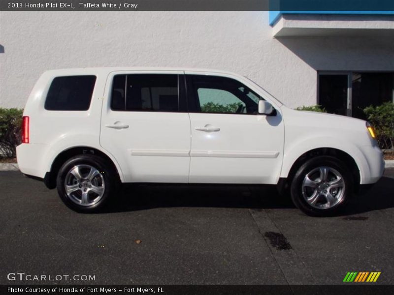 Taffeta White / Gray 2013 Honda Pilot EX-L