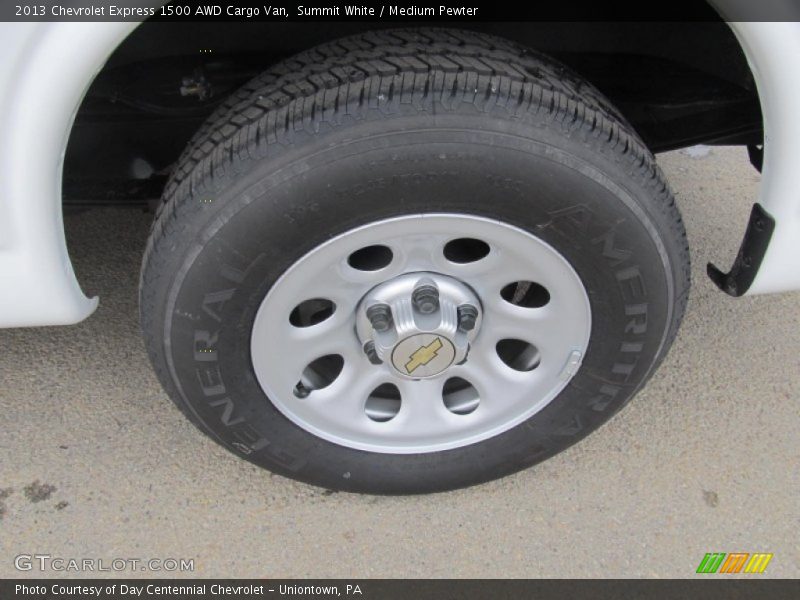 Summit White / Medium Pewter 2013 Chevrolet Express 1500 AWD Cargo Van