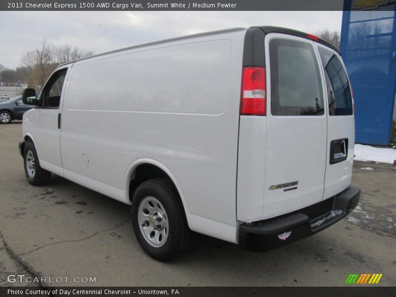 Summit White / Medium Pewter 2013 Chevrolet Express 1500 AWD Cargo Van