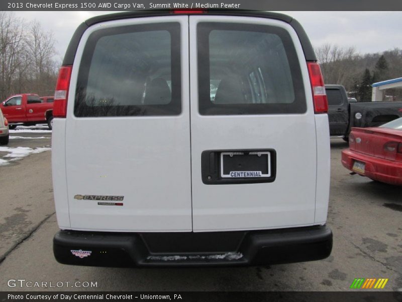 Summit White / Medium Pewter 2013 Chevrolet Express 1500 AWD Cargo Van