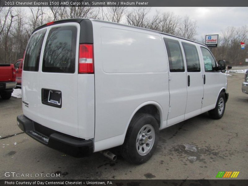 Summit White / Medium Pewter 2013 Chevrolet Express 1500 AWD Cargo Van