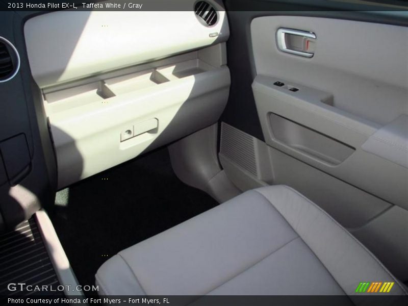 Taffeta White / Gray 2013 Honda Pilot EX-L