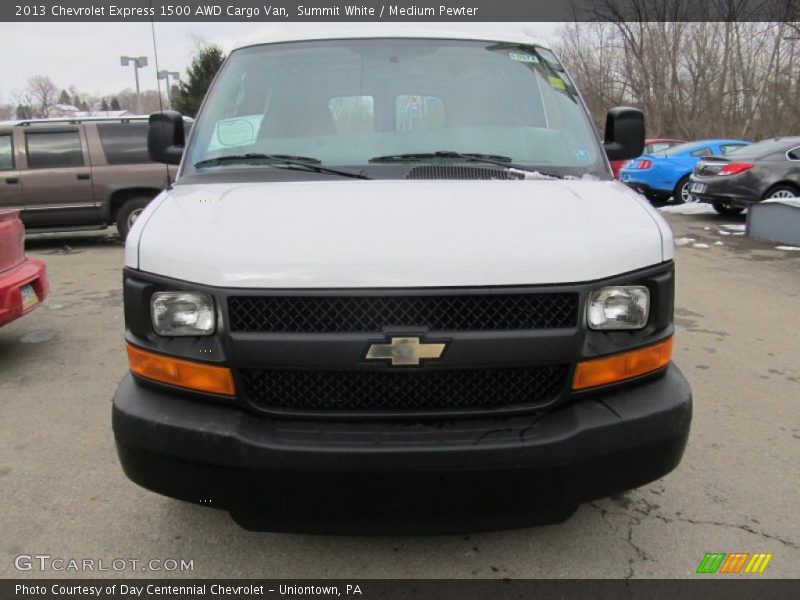 Summit White / Medium Pewter 2013 Chevrolet Express 1500 AWD Cargo Van