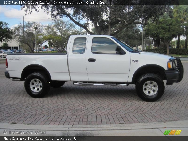 Oxford White / Medium Graphite Grey 2003 Ford F150 XL SuperCab 4x4