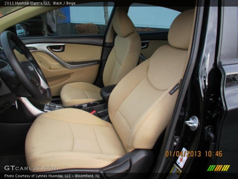 Black / Beige 2011 Hyundai Elantra GLS