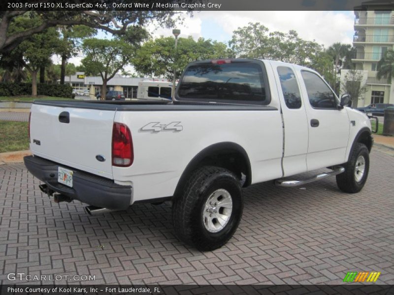 Oxford White / Medium Graphite Grey 2003 Ford F150 XL SuperCab 4x4