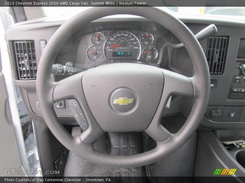  2013 Express 1500 AWD Cargo Van Steering Wheel