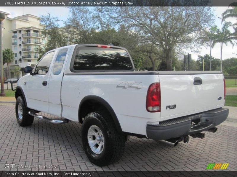 Oxford White / Medium Graphite Grey 2003 Ford F150 XL SuperCab 4x4