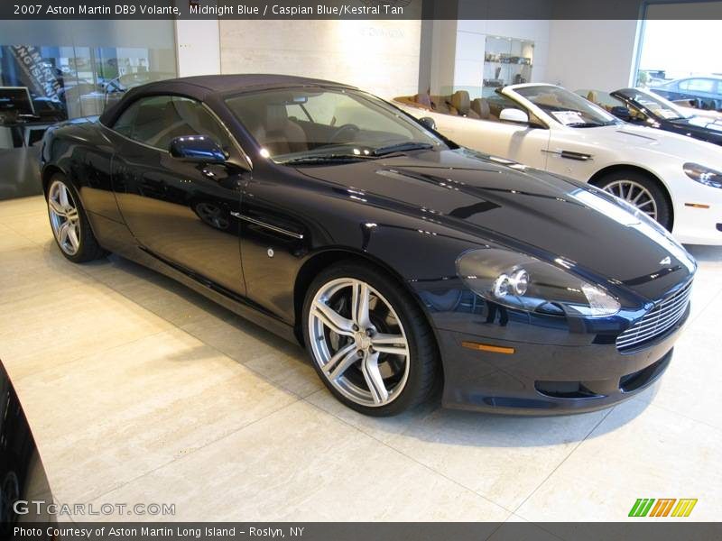 Midnight Blue / Caspian Blue/Kestral Tan 2007 Aston Martin DB9 Volante